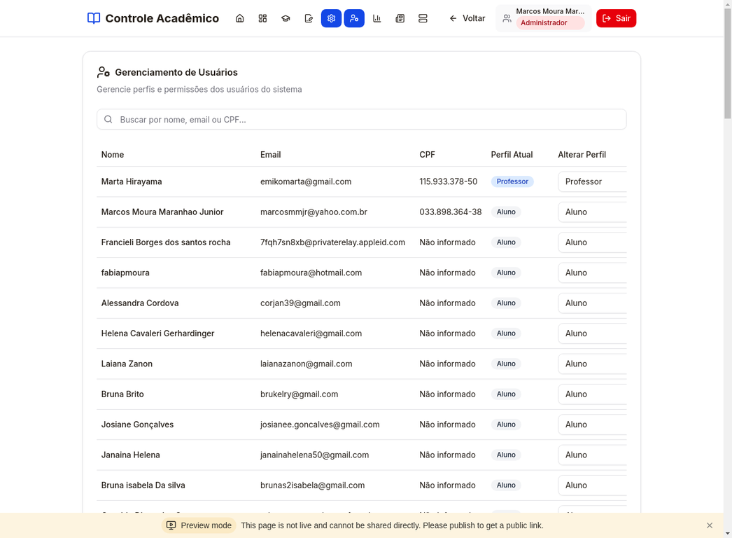 Gestão Completa de Usuários